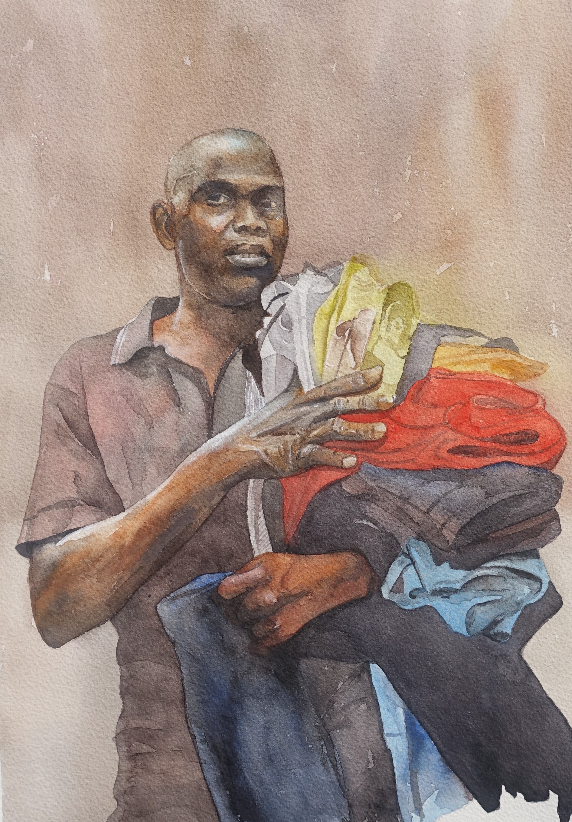 Figure study, artwork by Nduka Omeife