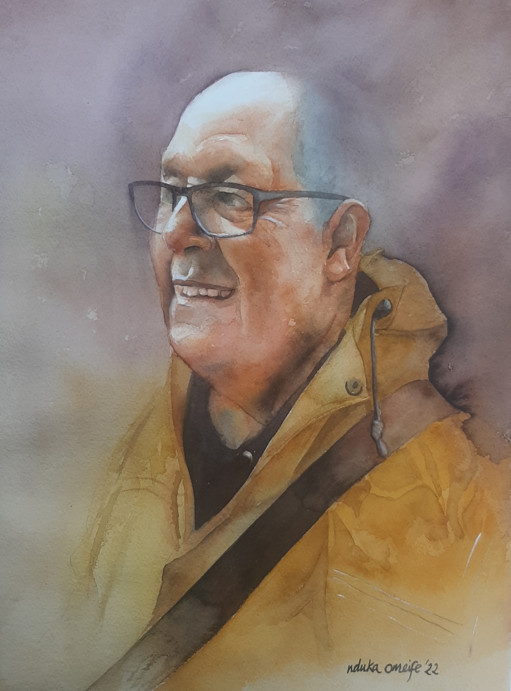 Portrait study, artwork by Nduka Omeife