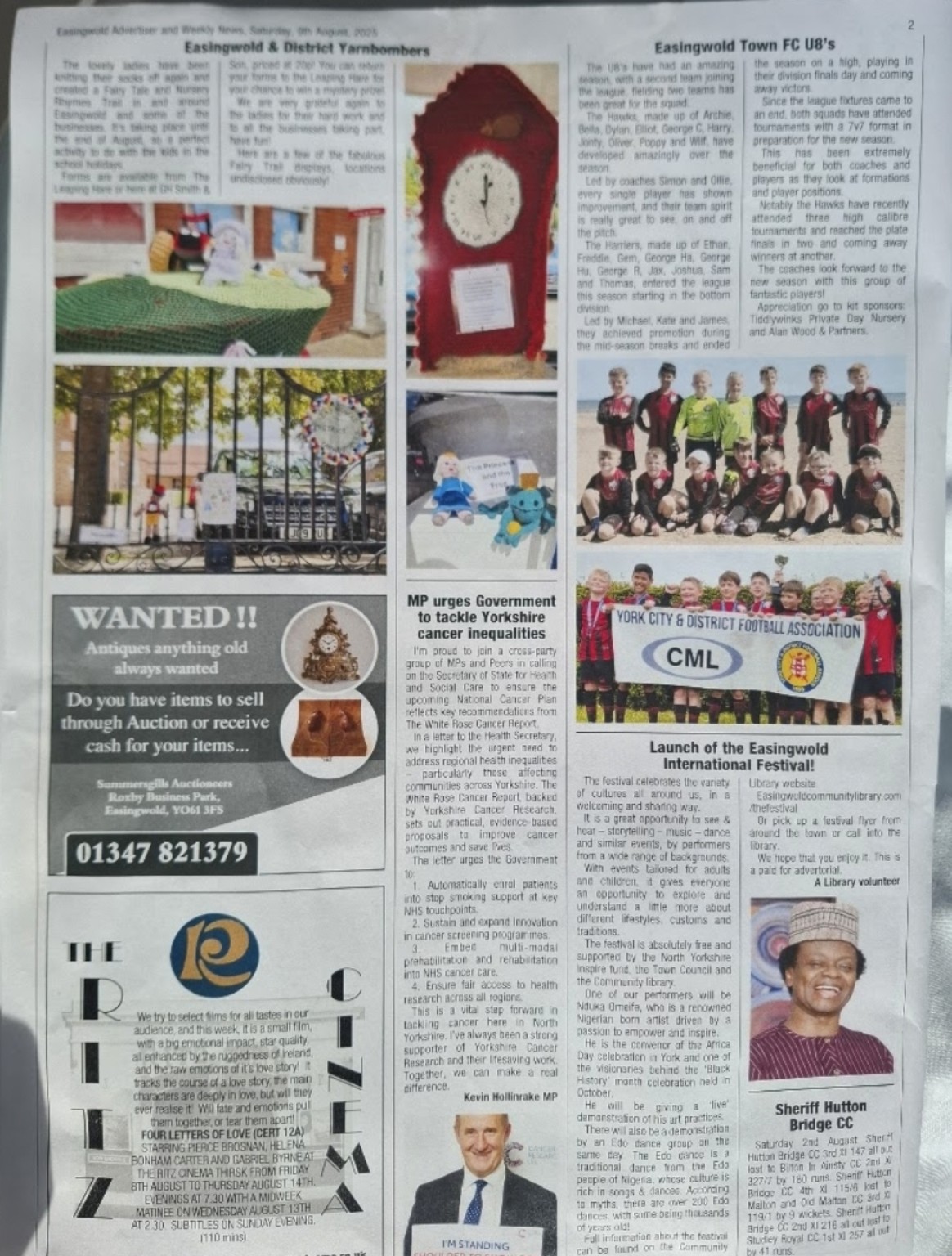 Launch of the Easingwold International Festival! — Easingwold Advertiser & Weekly News