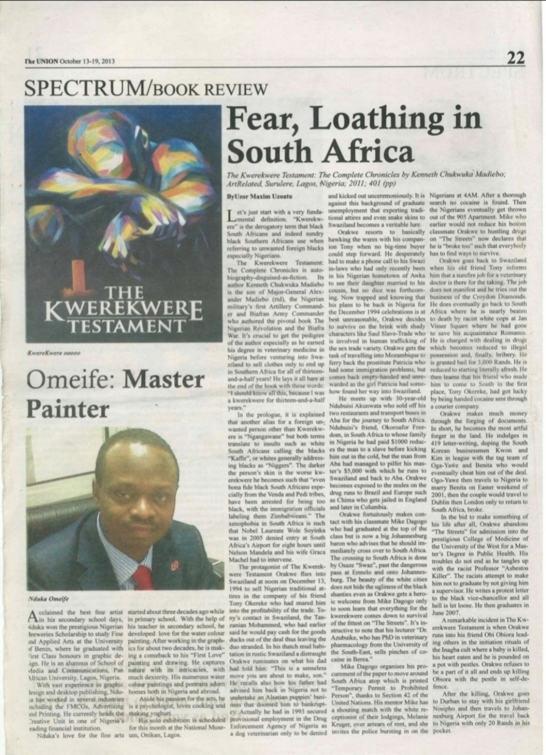 Omeife: Master Painter — The UNION